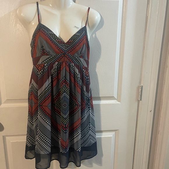 American Eagle Outfitters Red and Black Mini Dress - Picture 2 of 7
